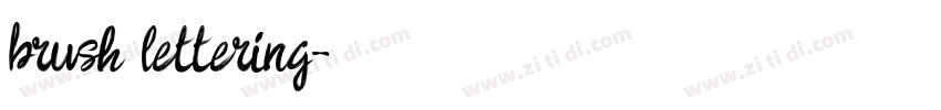 brush lettering字体转换